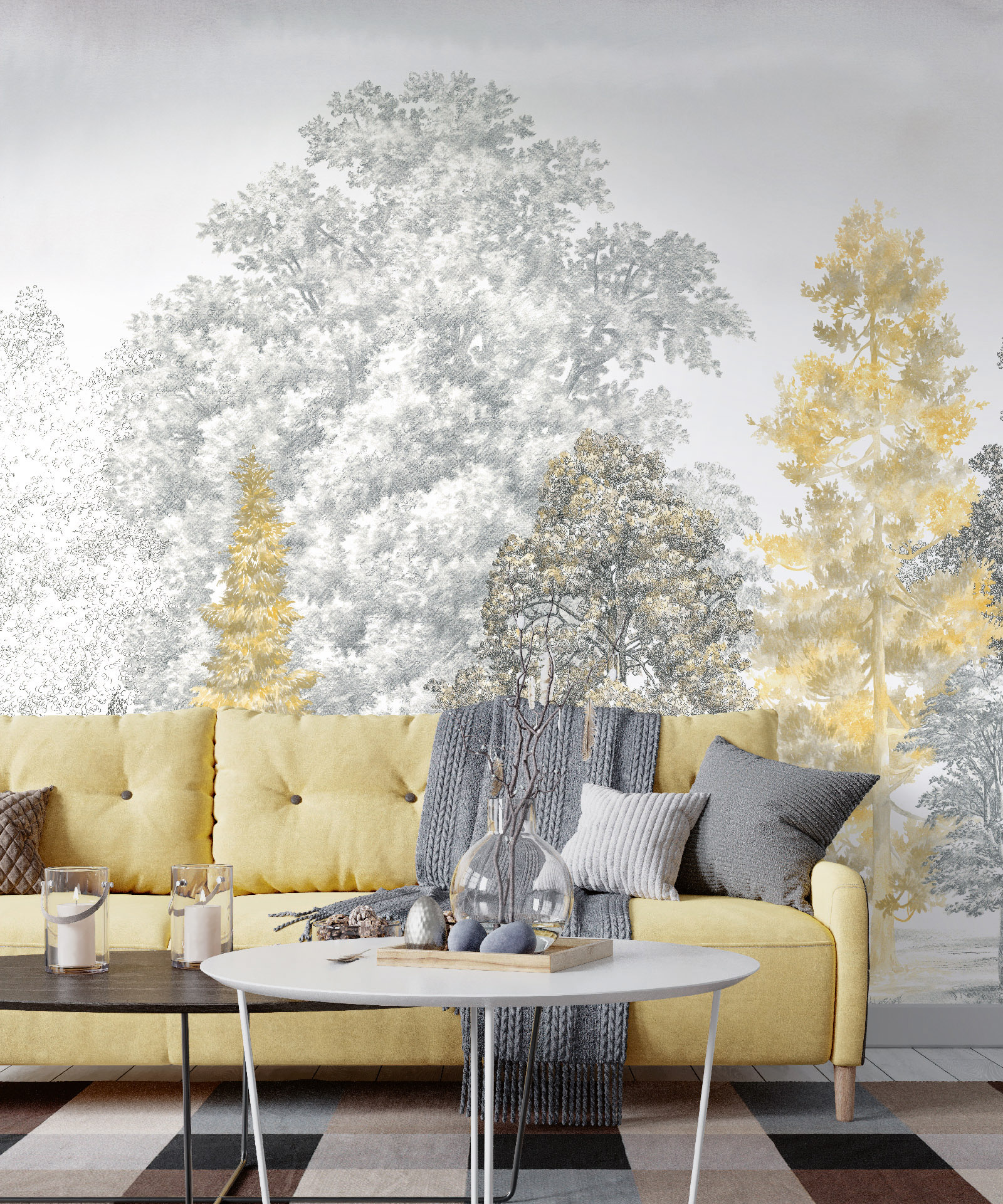 Панно Loymina Пейзаж 2 Балтийская коса ART14 002 3×4 фото в интерьере